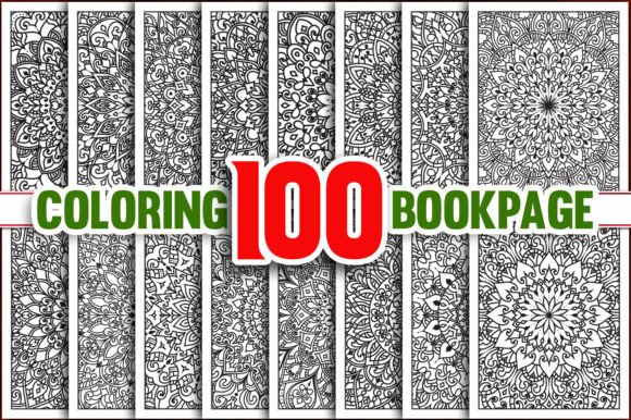100 Adult Mandala Coloring Page Graphics