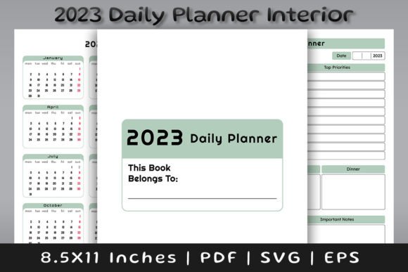 2023 Daily Planner with Calendar