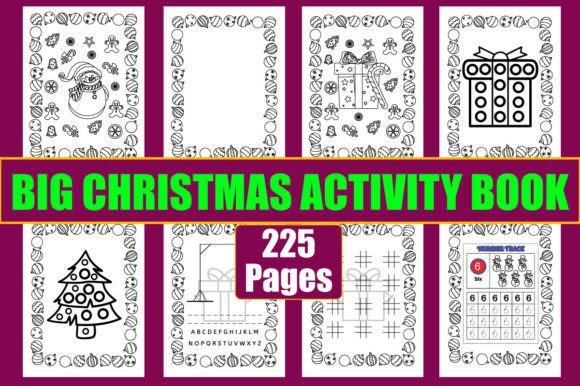 Big Christmas Activity Book For Kids Graphics
