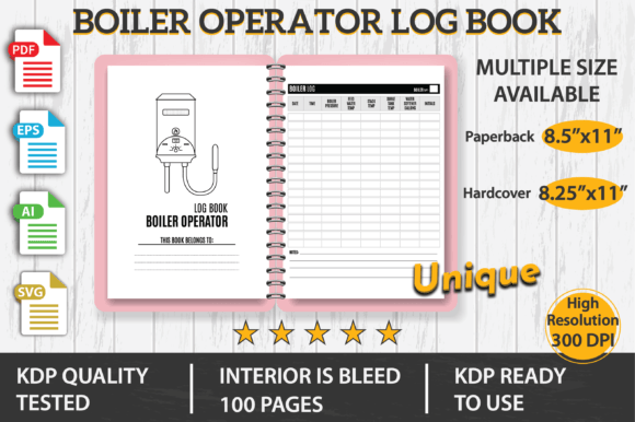 Boiler Operator Log Book KDP Interior Graphics