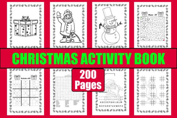 Christmas Activity Book for Kids Graphics