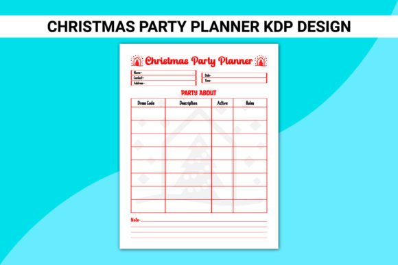 Christmas Party Planner KDP Design: Graphics for Kdp Interiors