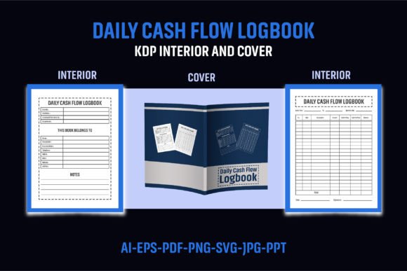 Daily Cash Flow Logbook Graphics for Kdp Interiors