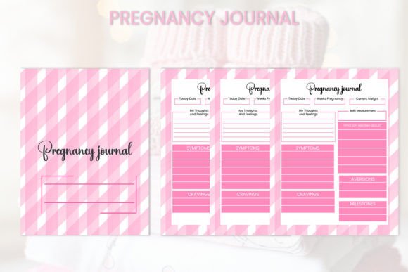 Editable Pregnancy Journal: Graphics for Kdp Interiors
