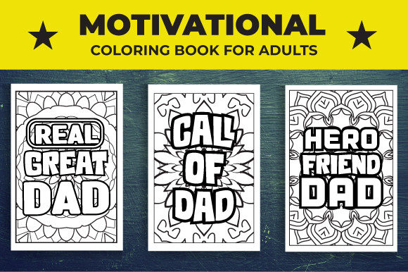 Fathers Day Coloring Book for Adults Graphics
