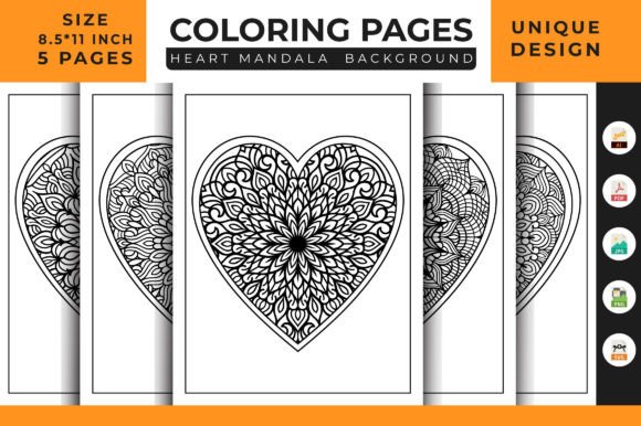 Heart Floral Mandala Graphics for Polished Content