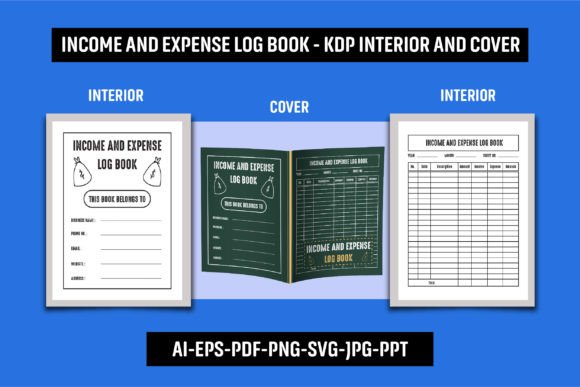 Income Expense Log KDP Interior-Cover Graphics
