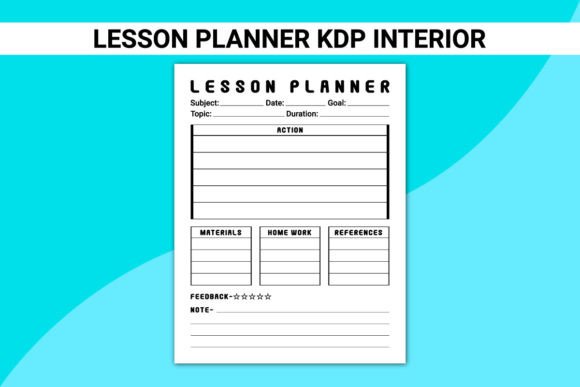 Lesson Planner KDP Interior