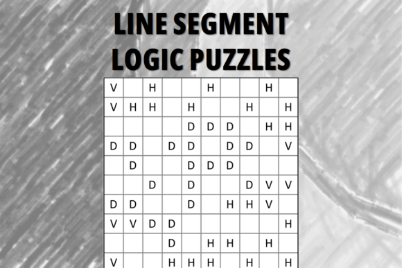Line Segment Logic Puzzles 10x10 – Easy Graphics for KDP Interiors