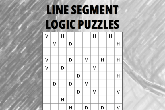 Line Segment Logic Puzzles 10x10 – Medium Graphics for KDP Interiors