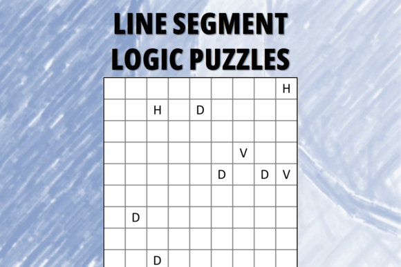 Line Segment Logic Puzzles 9x9 - Hard Graphics for Kdp Interiors