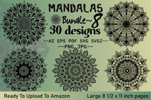 Mandala Coloring Page Svg Bundle-8
