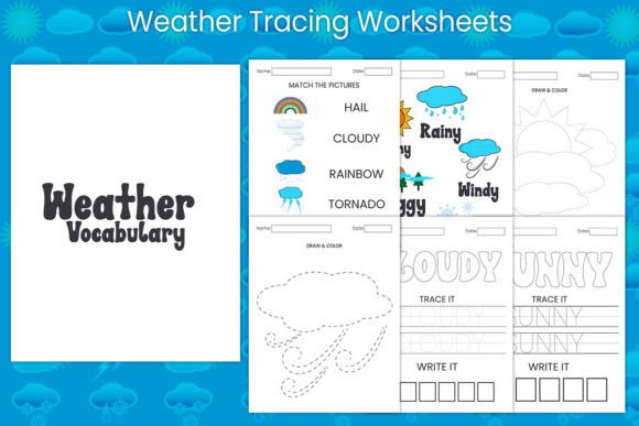 Weather Tracing Worksheets Graphics for Kdp Interiors