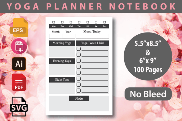 Yoga Planner Journal - Kdp Interior